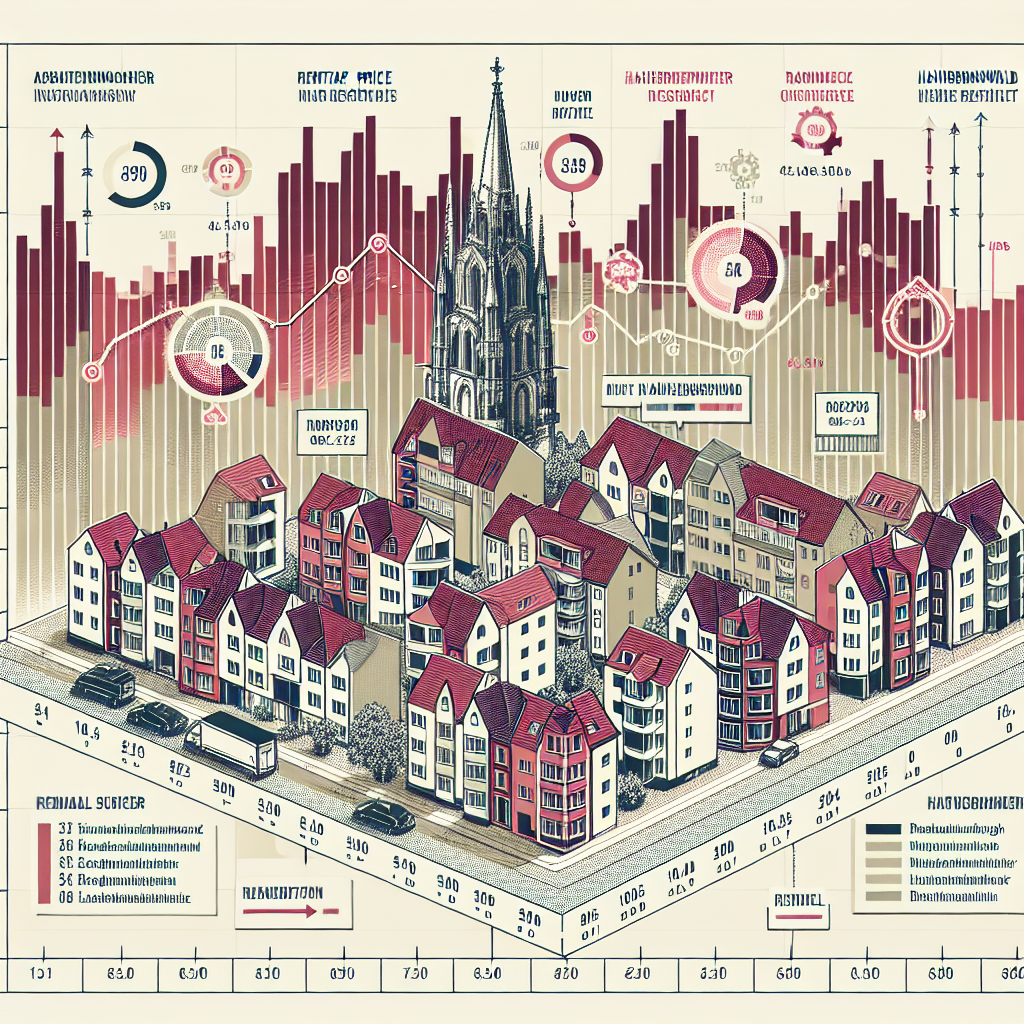 Entwicklung des Mietspiegels in Hannover Vahrenwald.